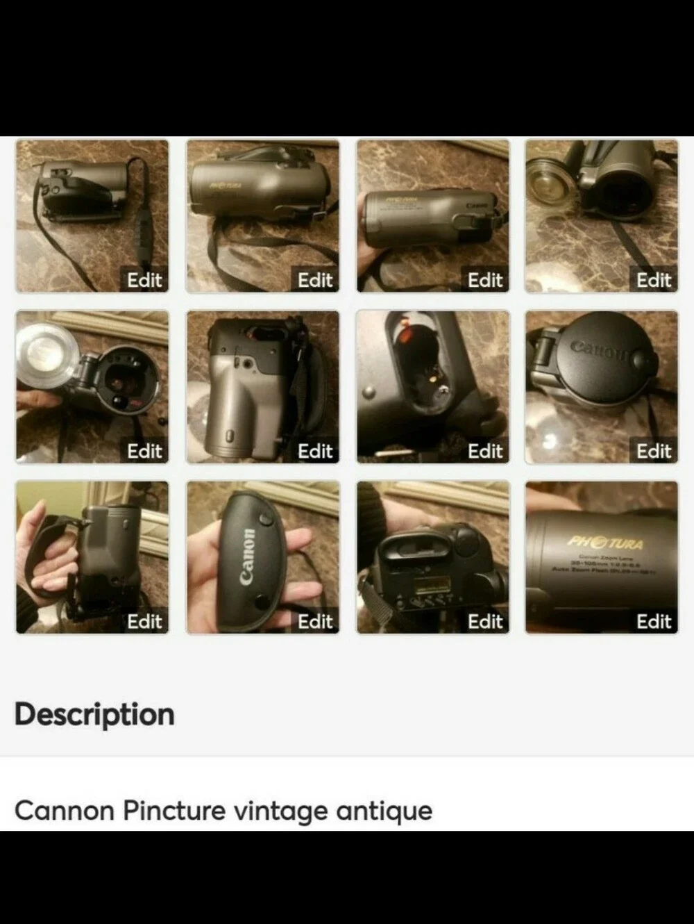 Handheld Black Video Camcorder with Comfortable Hand Strap